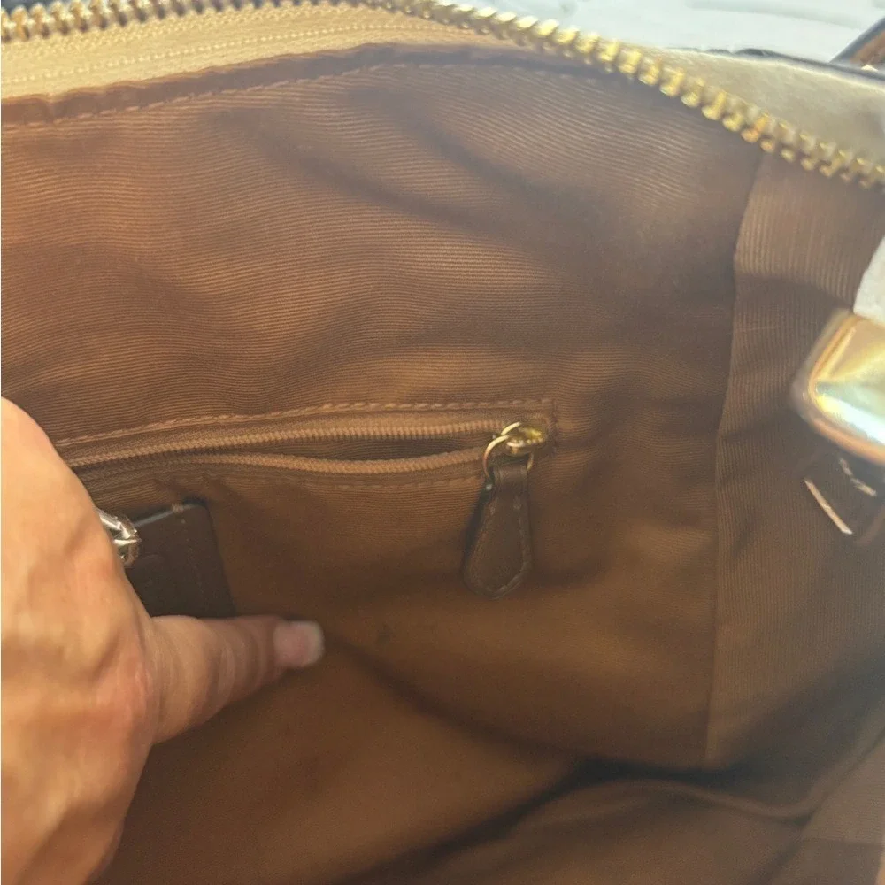 Coach C2855 Rori Shoulder Bag In Colorblock Signature Canvas‎ Light Khaki